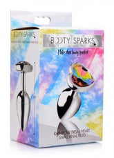 Rainbow Heart Buttplug - Klein - PlayForFun